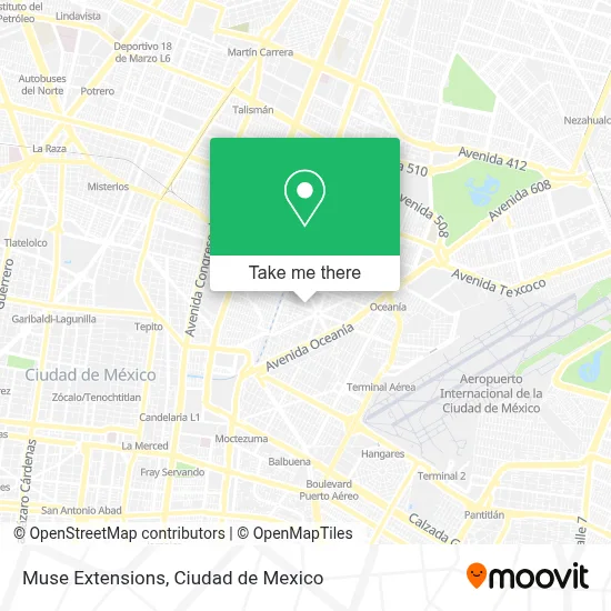 Muse Extensions map