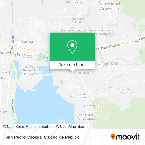 San Pedro Cholula map