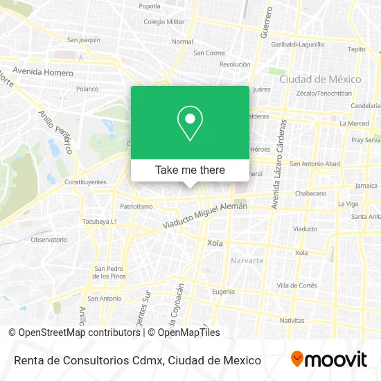 Renta de Consultorios Cdmx map