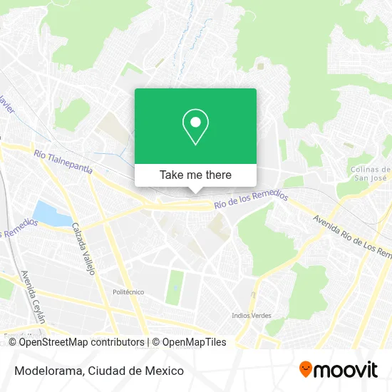 Modelorama map