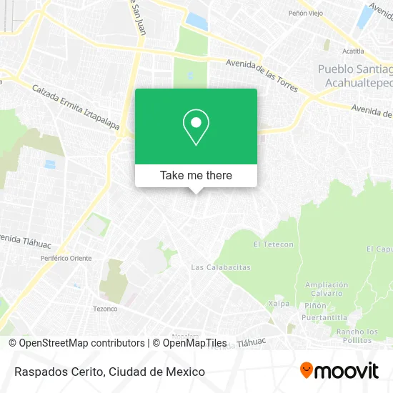 Raspados Cerito map