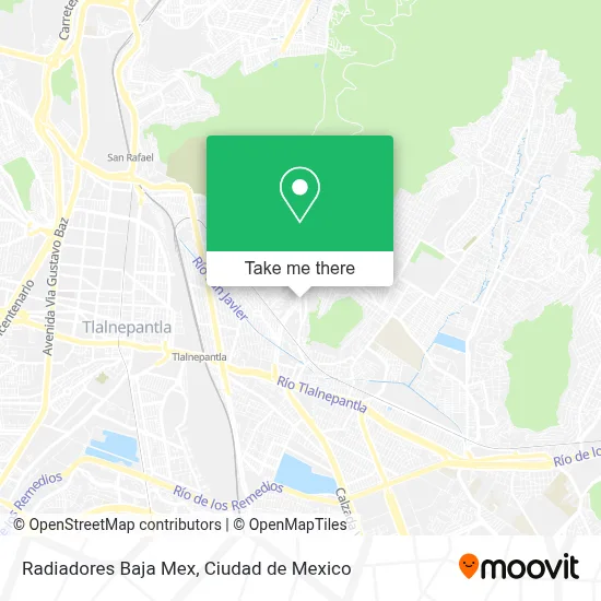 Radiadores Baja Mex map