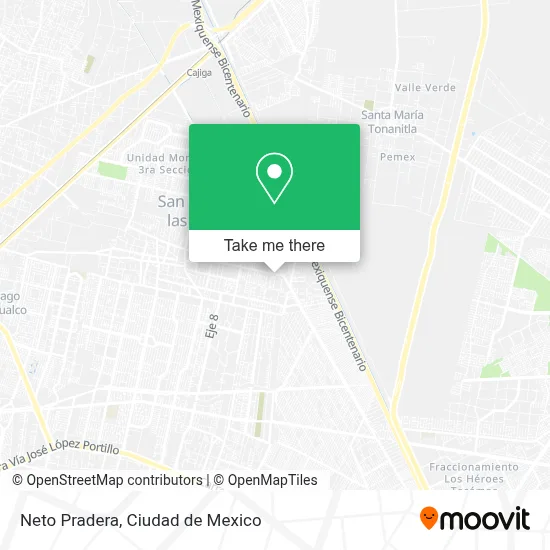 Neto Pradera map