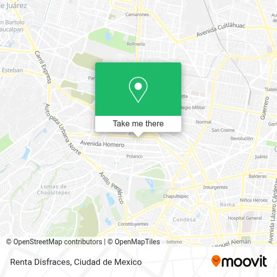 Renta Disfraces map