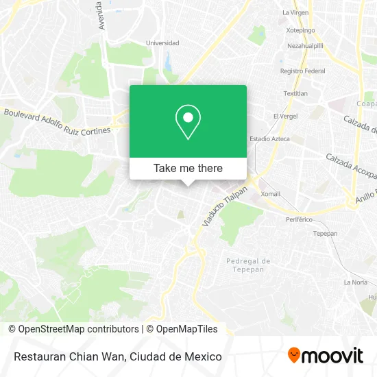 Restauran Chian Wan map