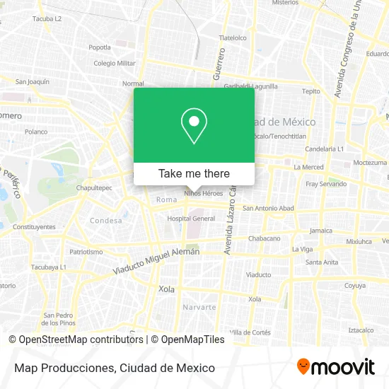 Map Producciones map