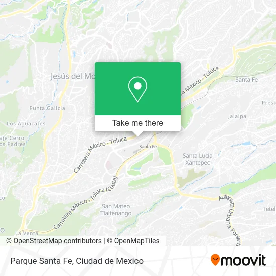 Parque Santa Fe map