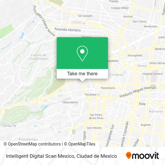 Intelligent Digital Scan Mexico map