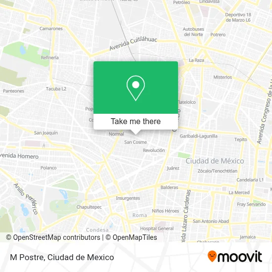 M Postre map