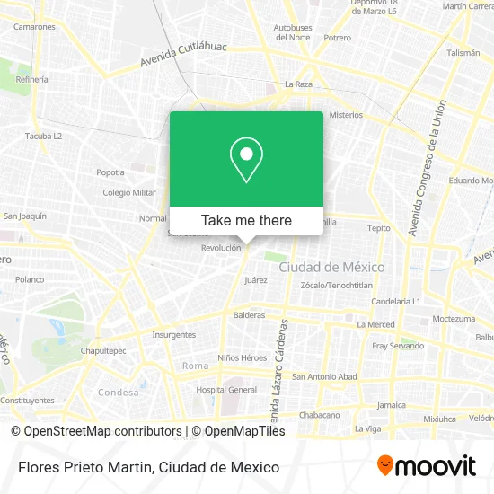 Flores Prieto Martin map