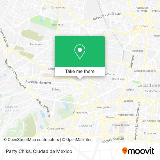 Party Chiks map