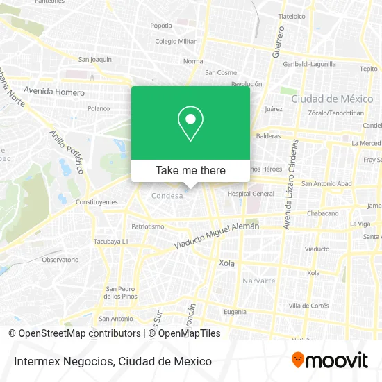 Intermex Negocios map