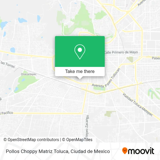 Pollos Choppy Matriz Toluca map
