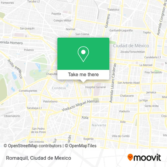 Romaquil map