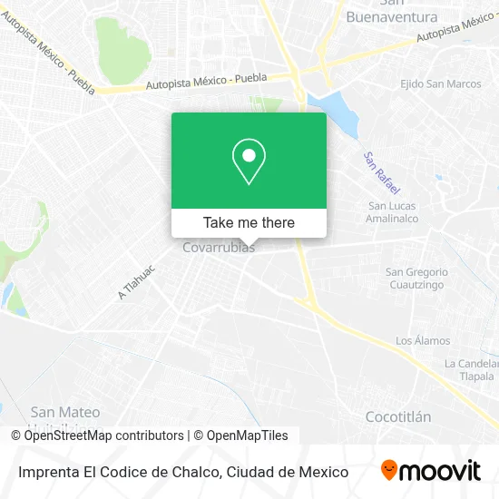 Imprenta El Codice de Chalco map