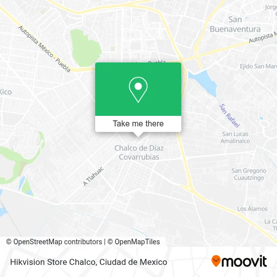 Hikvision Store Chalco map