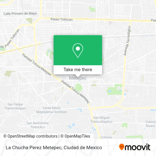 La Chucha Perez Metepec map