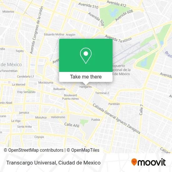 Transcargo Universal map