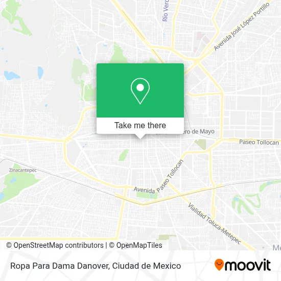 Ropa Para Dama Danover map