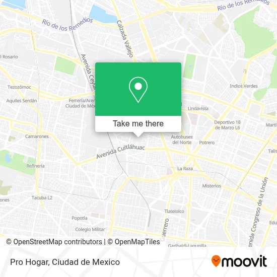 Pro Hogar map