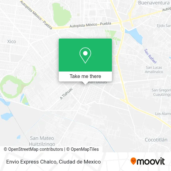 Envio Express Chalco map