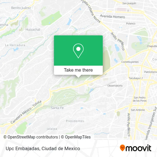 Upc Embajadas map