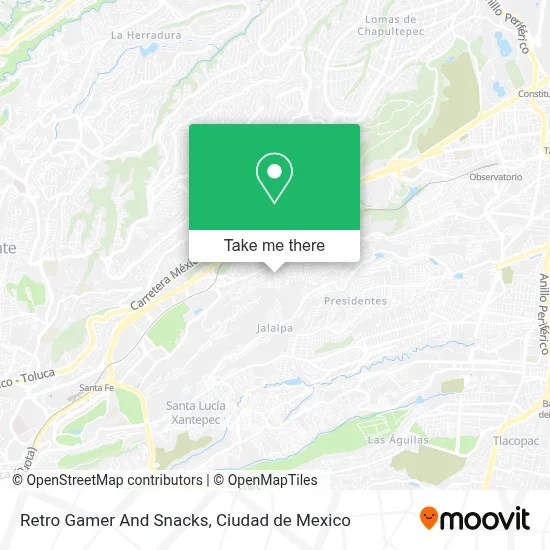 Retro Gamer And Snacks map