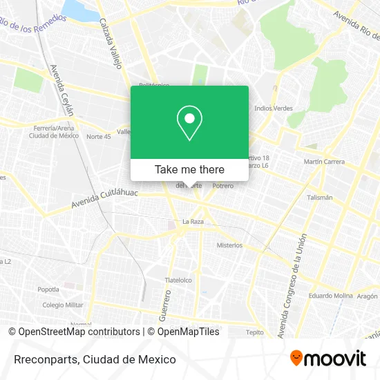 Rreconparts map