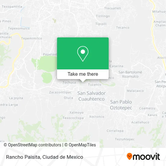 Rancho Paisita map
