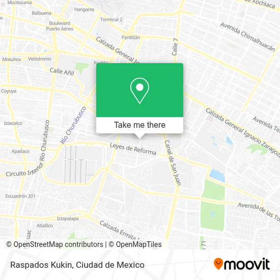 Raspados Kukin map