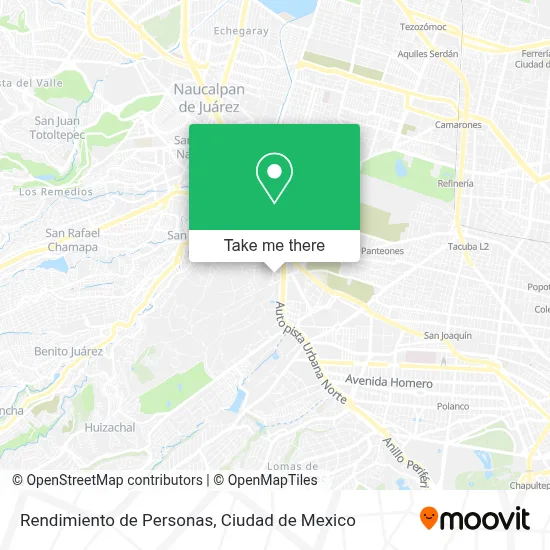Rendimiento de Personas map