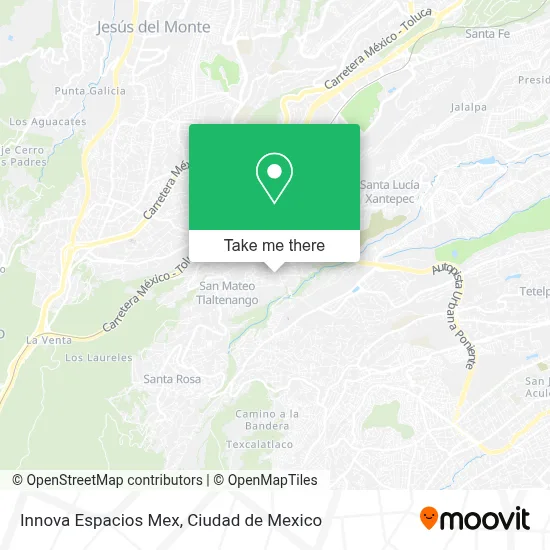 Innova Espacios Mex map