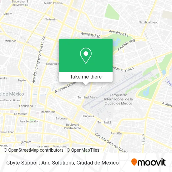 Gbyte Support And Solutions map