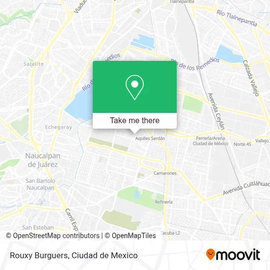 Rouxy Burguers map