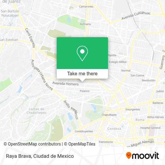 Raya Brava map