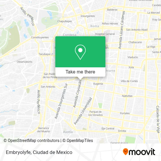 Embryolyfe map