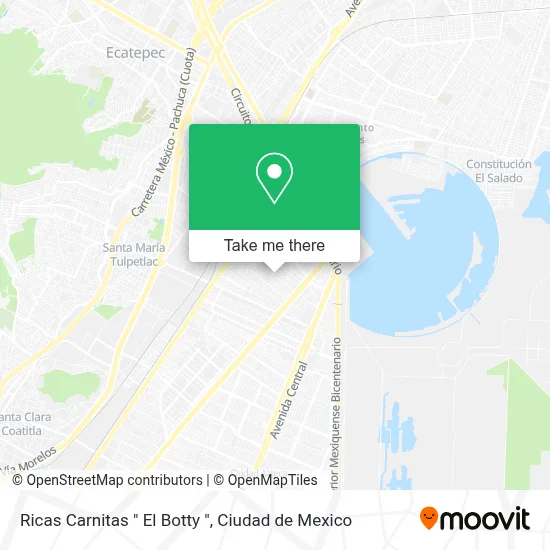 Ricas Carnitas " El Botty " map