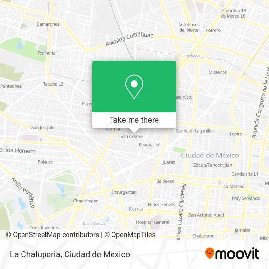 La Chaluperia map