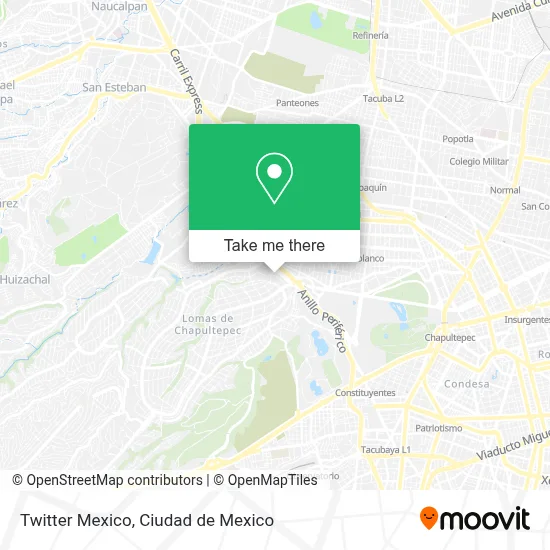 Twitter Mexico map