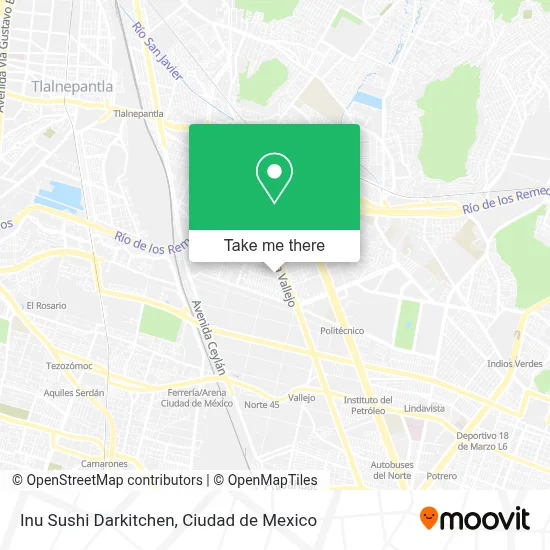 Inu Sushi Darkitchen map