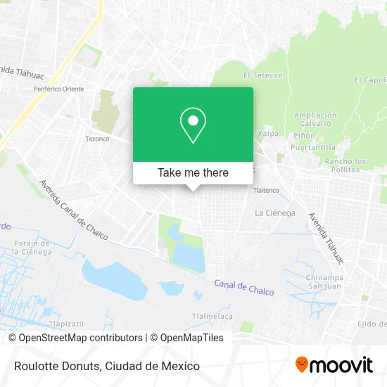 Roulotte Donuts map