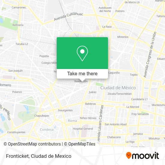 Fronticket map
