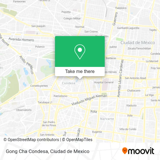 Gong Cha Condesa map