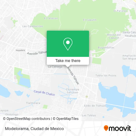 Modelorama map