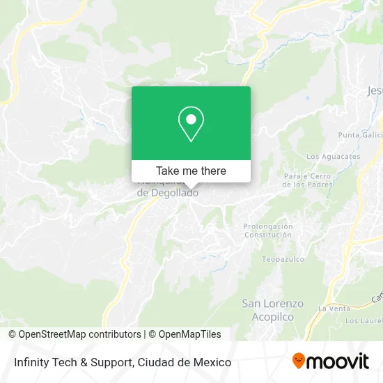 Infinity Tech & Support map