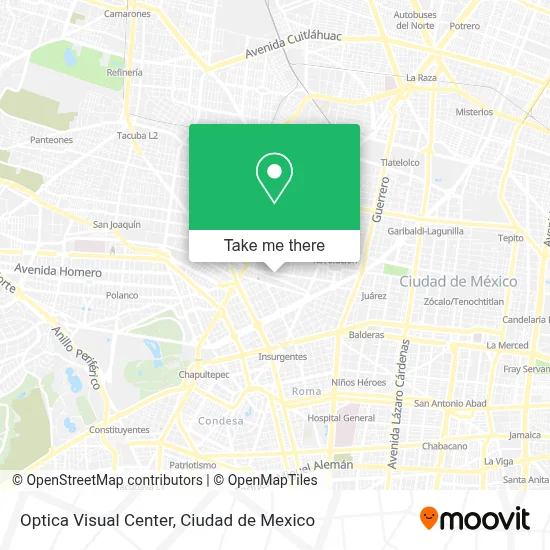 Optica Visual Center map