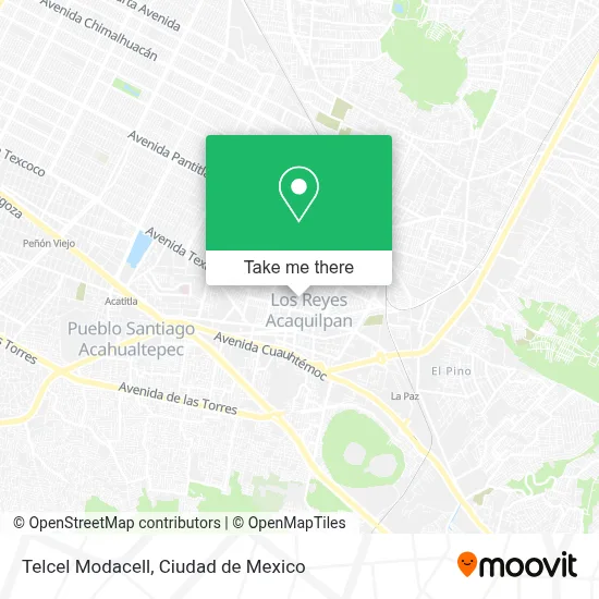 Telcel Modacell map