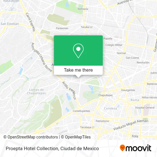 Proepta Hotel Collection map