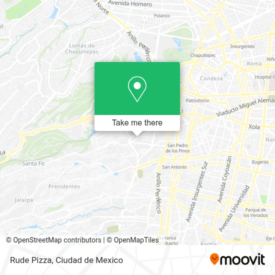 Rude Pizza map