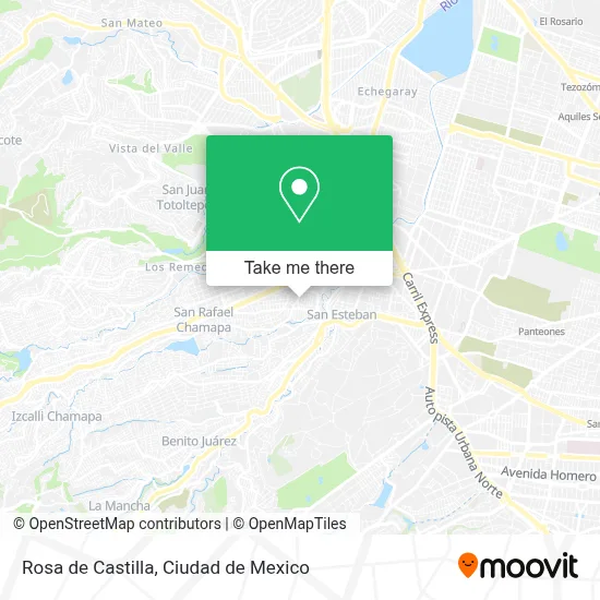 Rosa de Castilla map